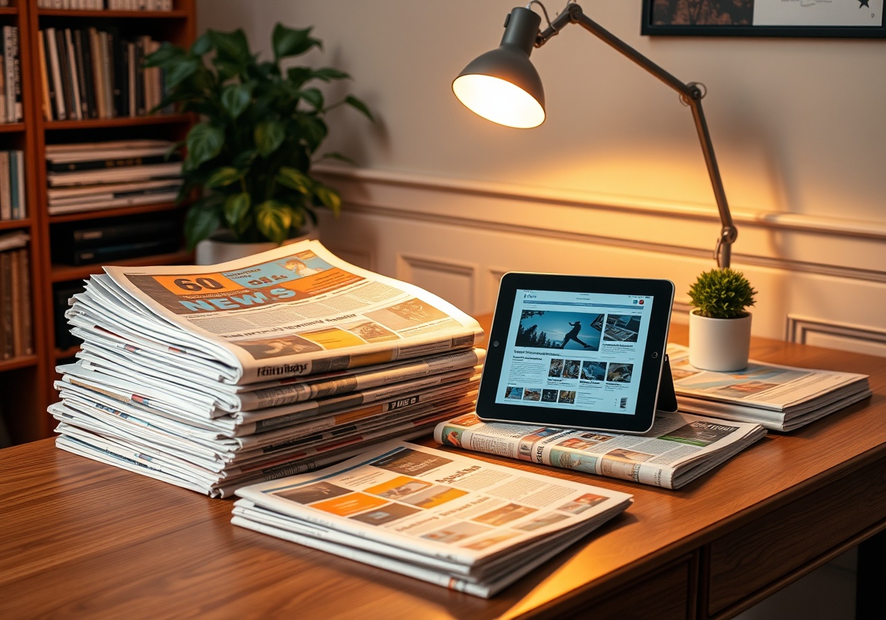 HostKit press room featuring news clippings and logos